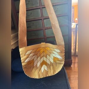 Stylish Tan and Gold Women's Bag
